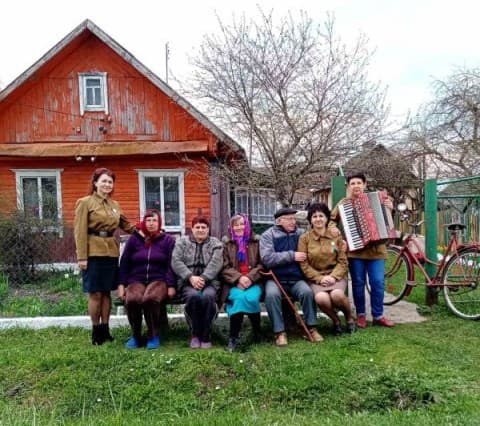 «Военная агитбригада» в д. Дробовичи