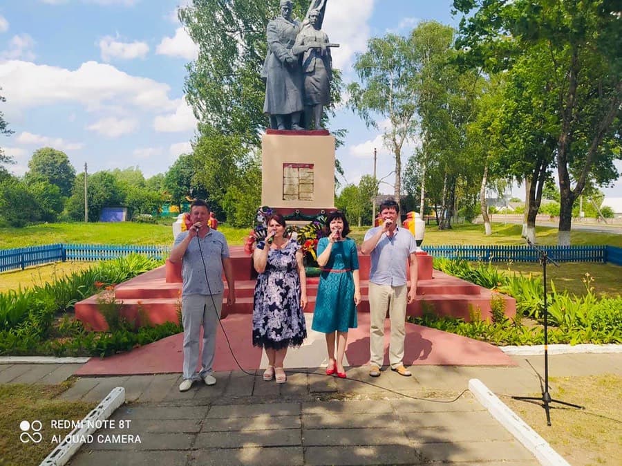 Митинг в агрогородке Дворец