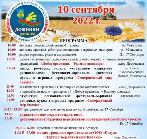 Подробнее о статье Фестиваль-ярмарка тружеников села «Дожинки-2022»