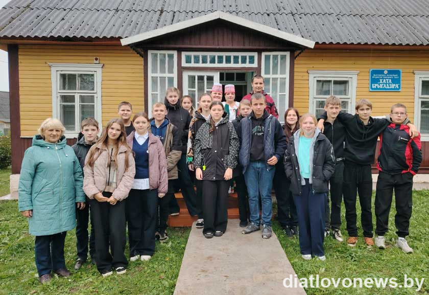 Школьнікі пабывалі ў “Хаце брыгадзіра”